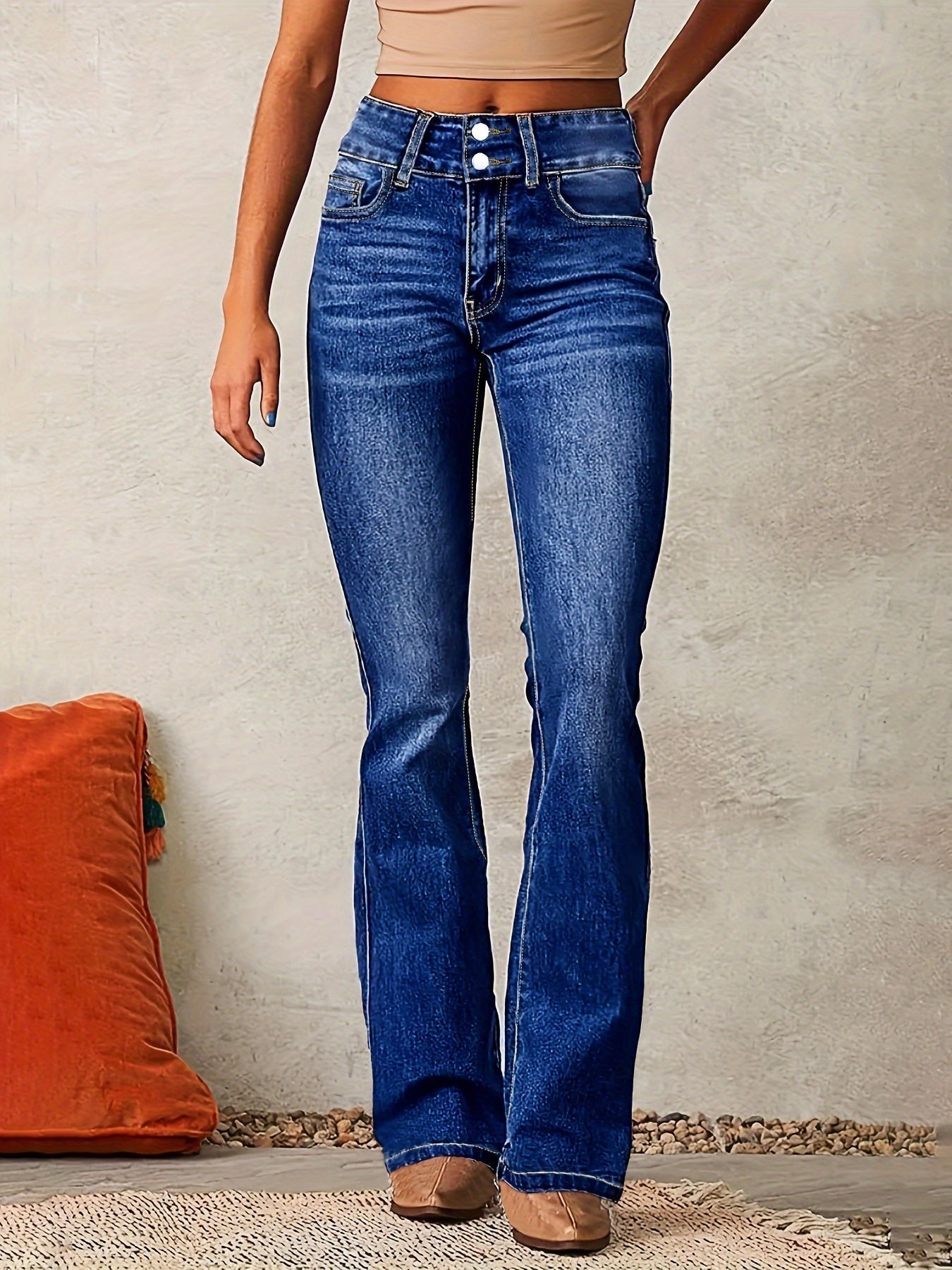 Women's High-Waist Wide Leg Jeans