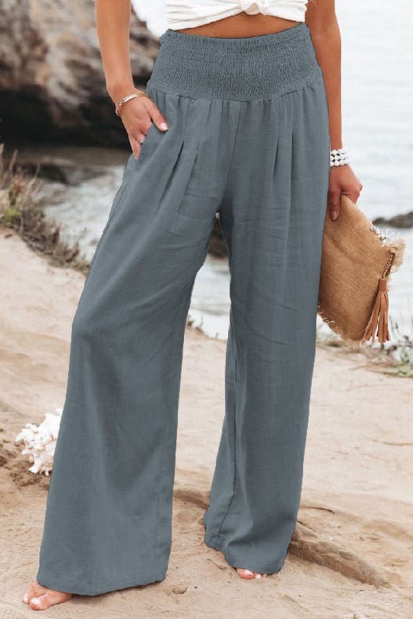 Women's High Waist Wide Leg Trousers