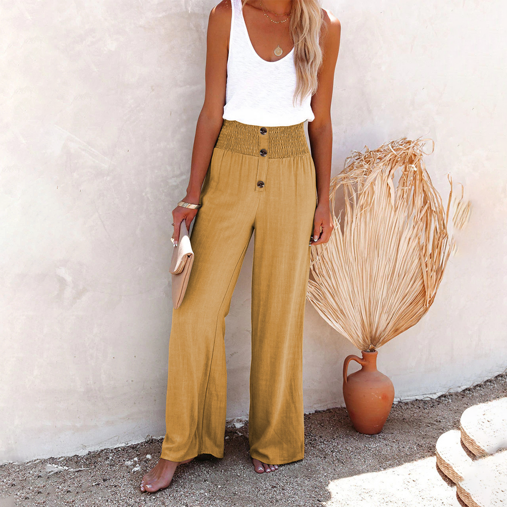 Women's High Waist Wide Leg Trousers