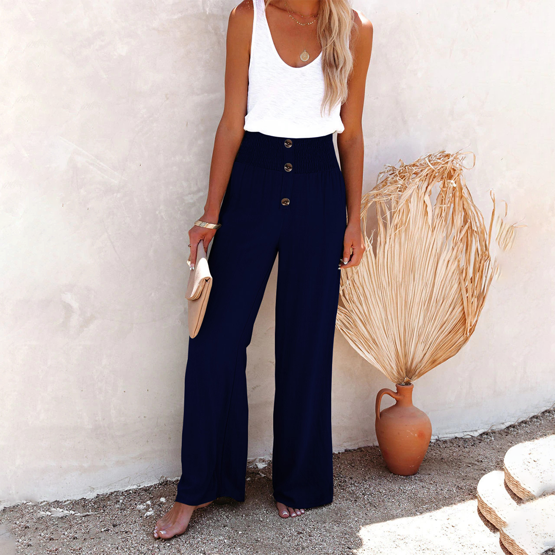 Women's High Waist Wide Leg Trousers