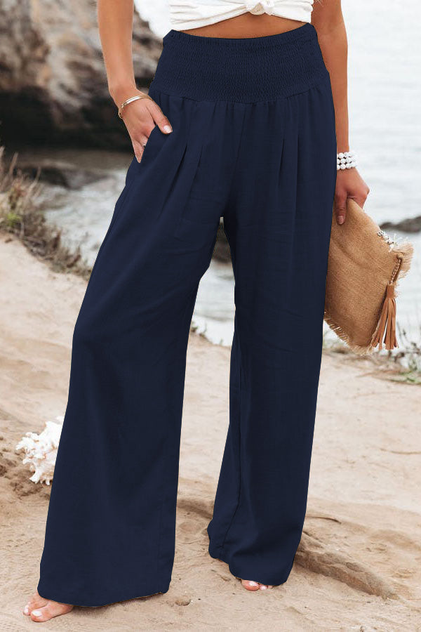 Women's High Waist Wide Leg Trousers