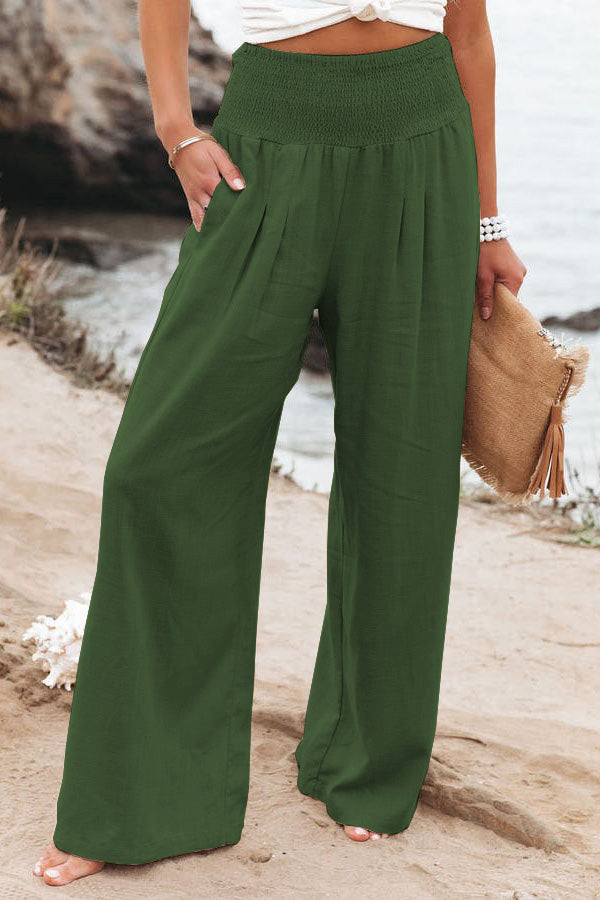 Women's High Waist Wide Leg Trousers