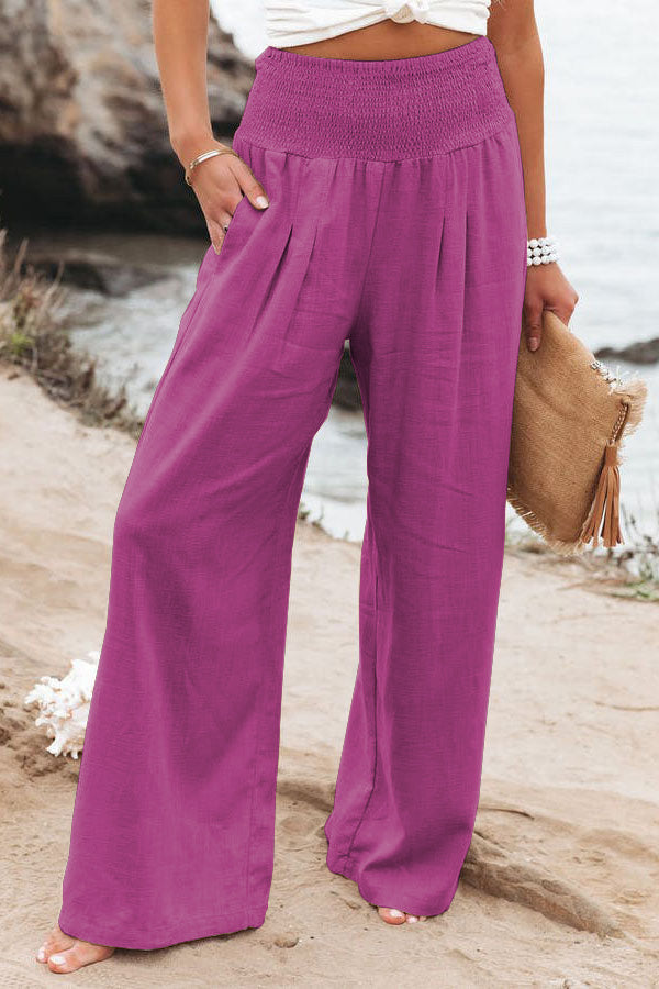 Women's High Waist Wide Leg Trousers