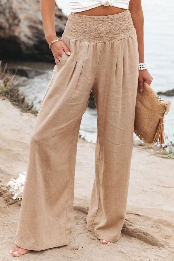 Women's High Waist Wide Leg Trousers
