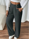 Women's High-Waisted Loose Trousers