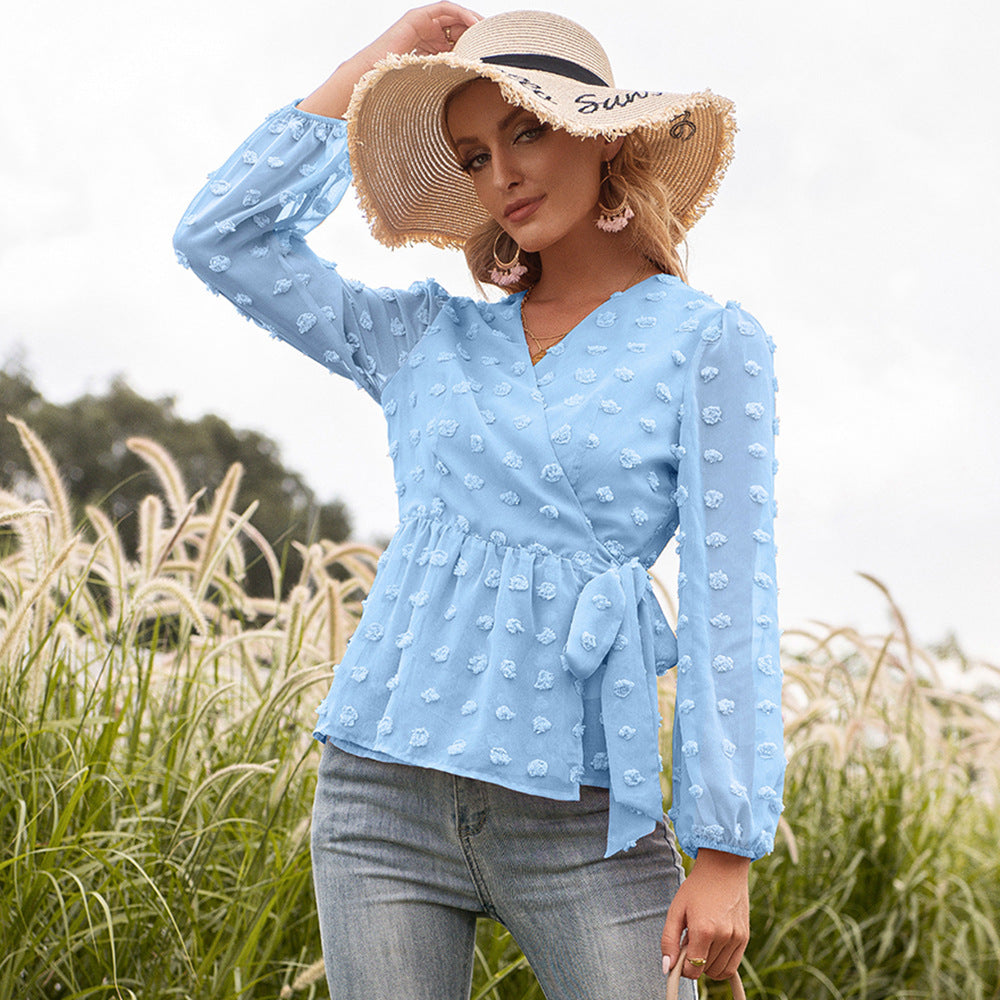 Women's Jacquard Lace Blouse