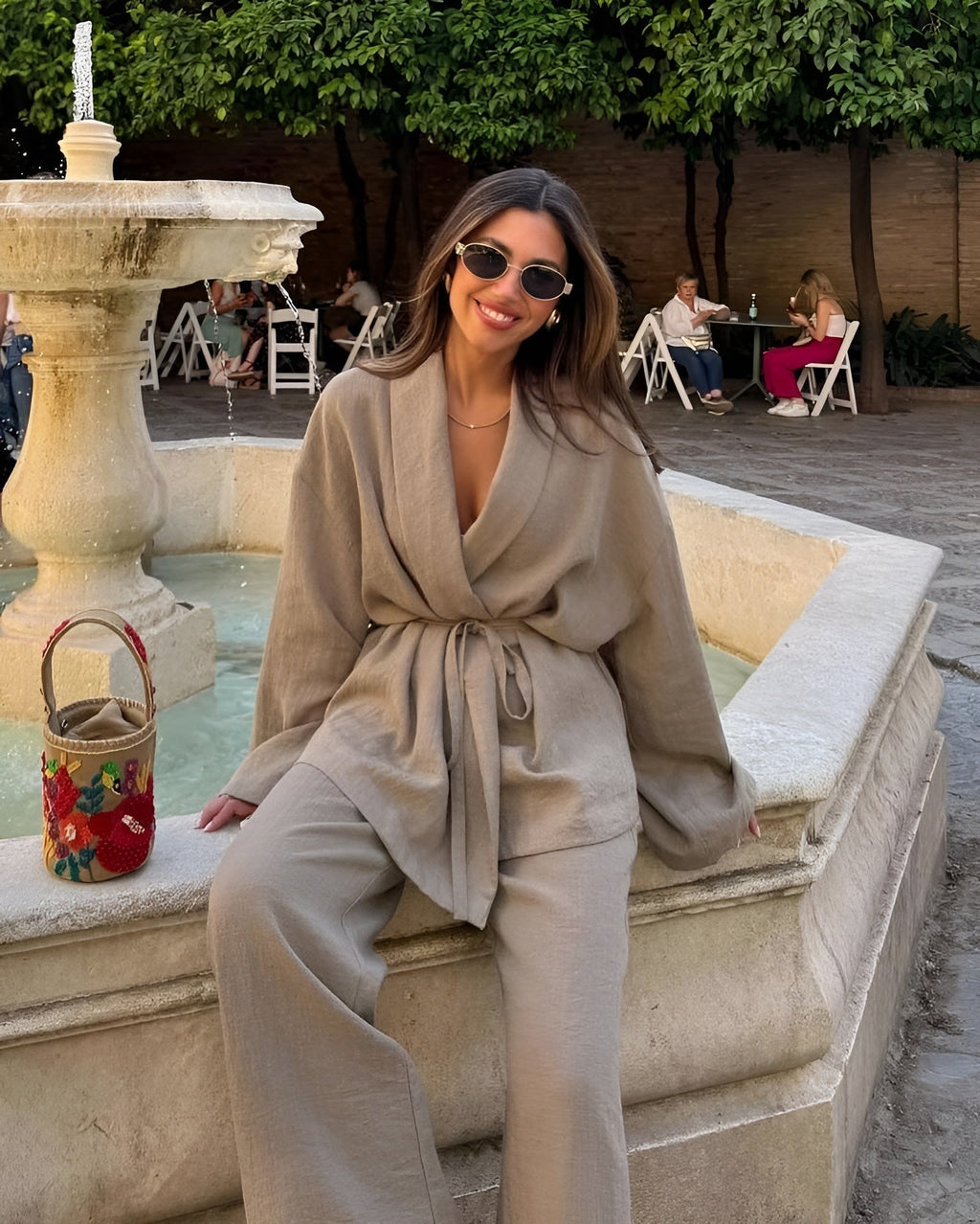Women's Linen Two-Piece Summer Set