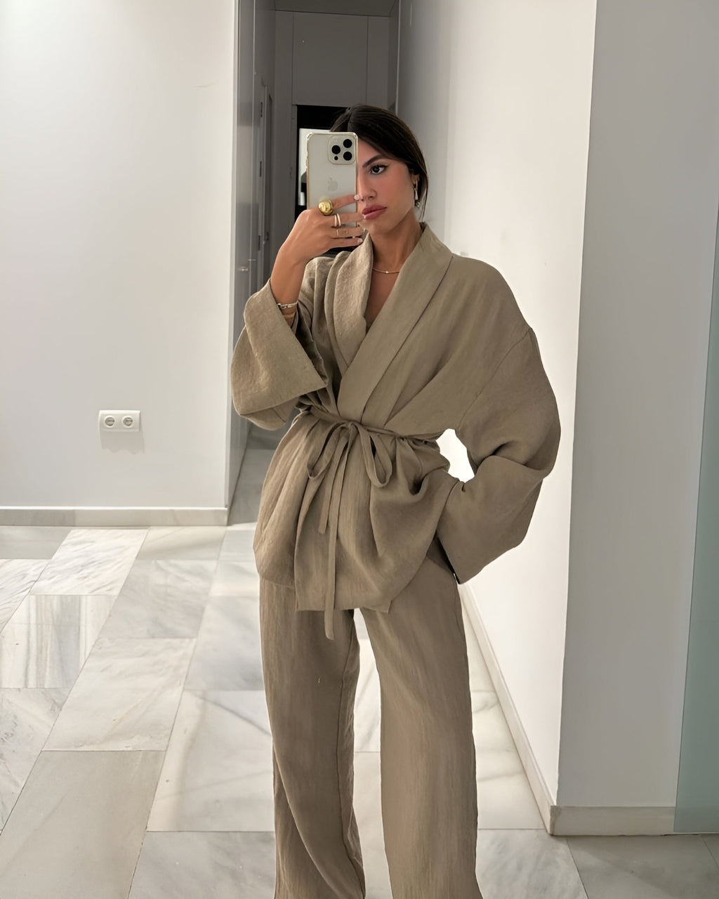 Women's Linen Two-Piece Summer Set