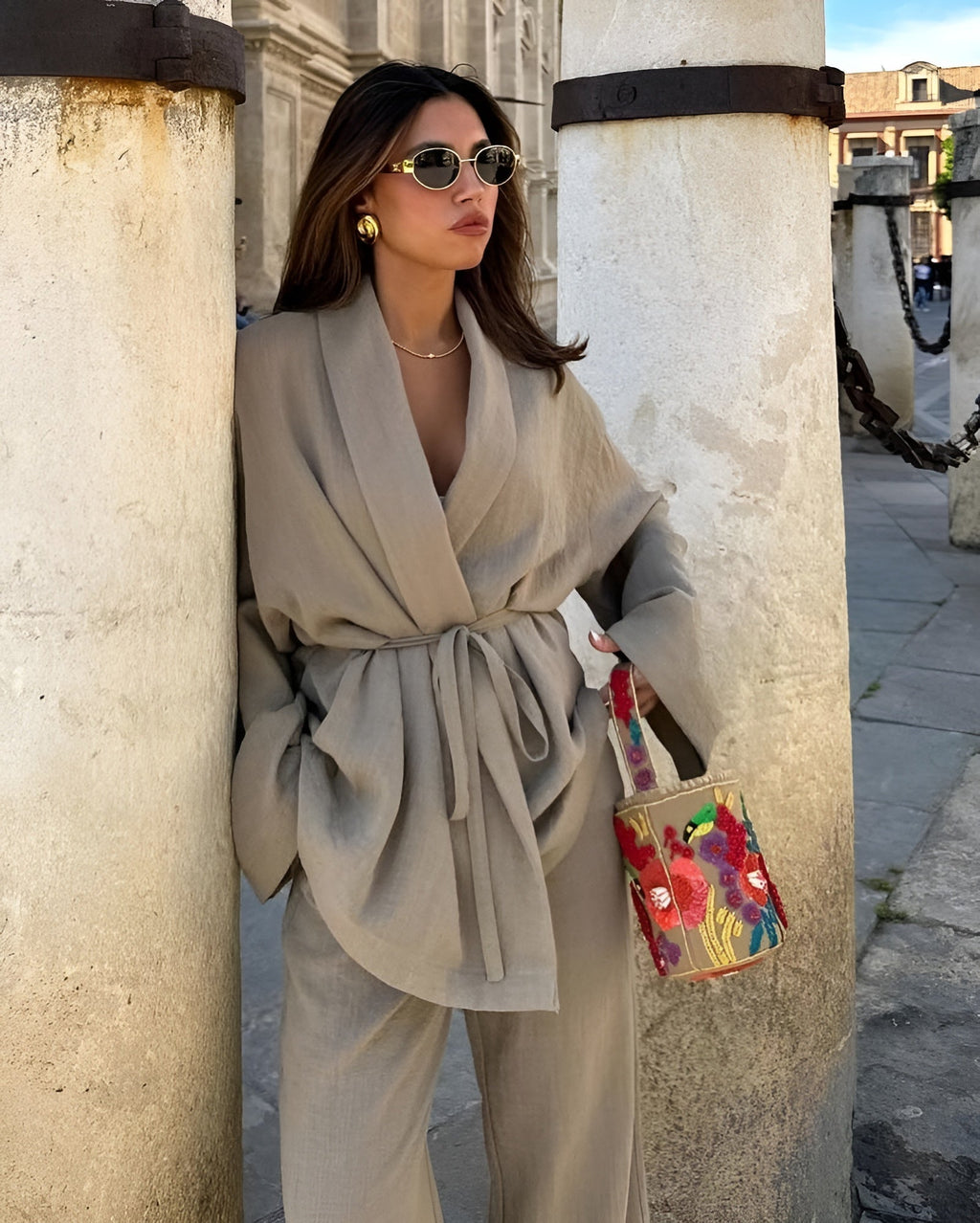 Women's Linen Two-Piece Summer Set