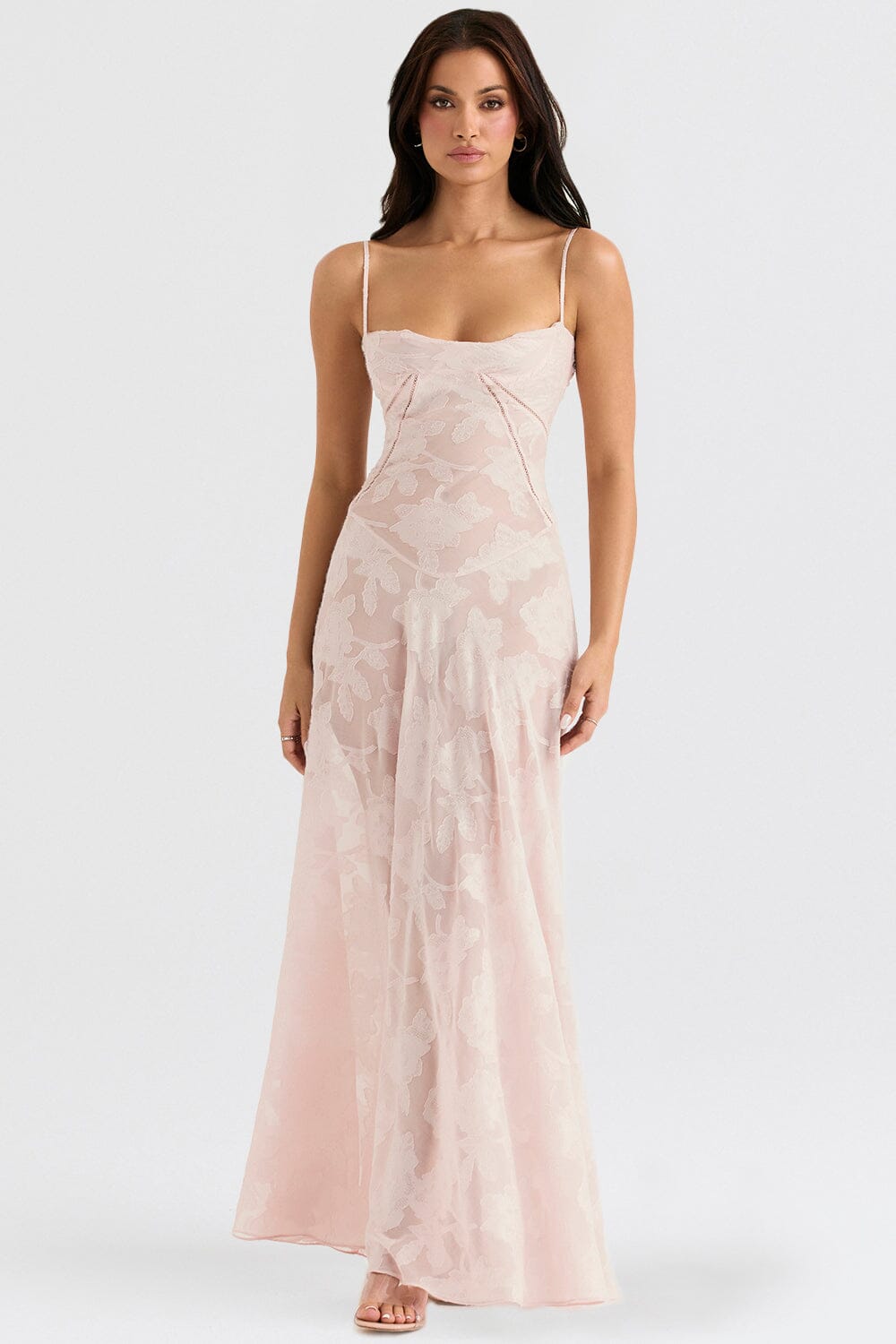 Women's Maxi Dress with Defined Waist for Summer