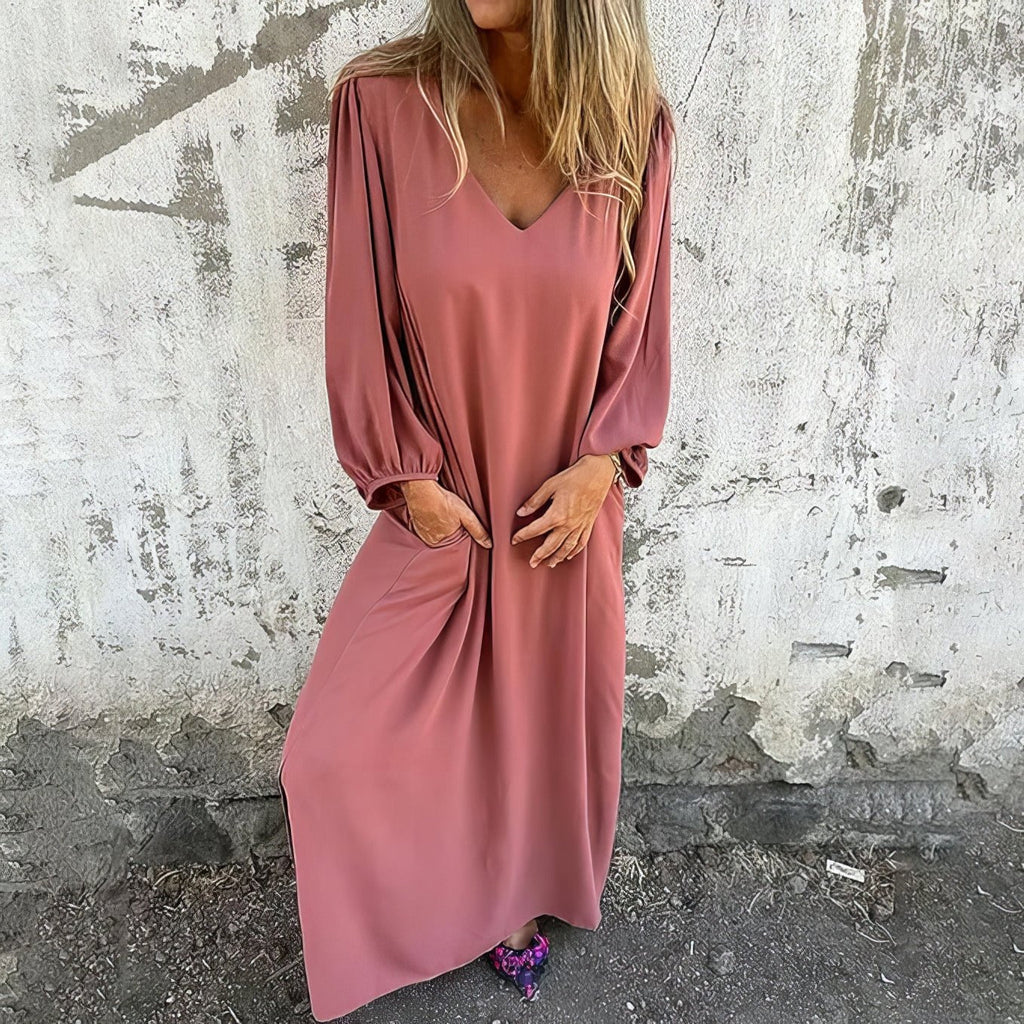 Women's Maxi Dress with Flowing Design