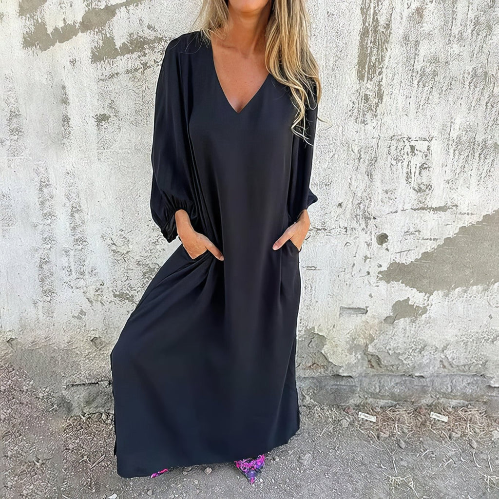 Women's Maxi Dress with Flowing Design