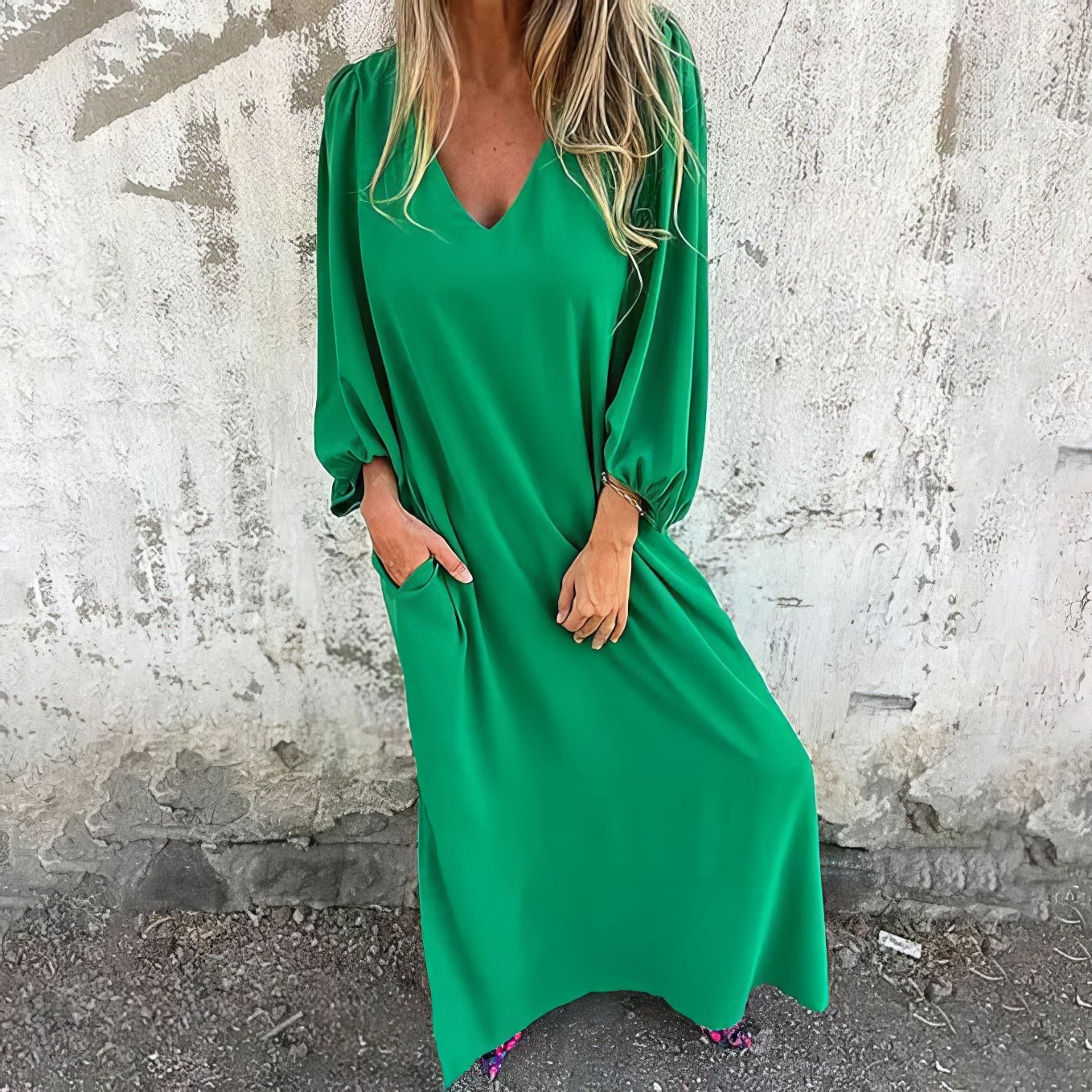 Women's Maxi Dress with Flowing Design