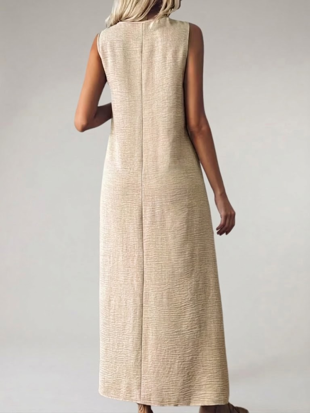 Women's Maxi Sundress Sleeveless V-Neck Summer Dress