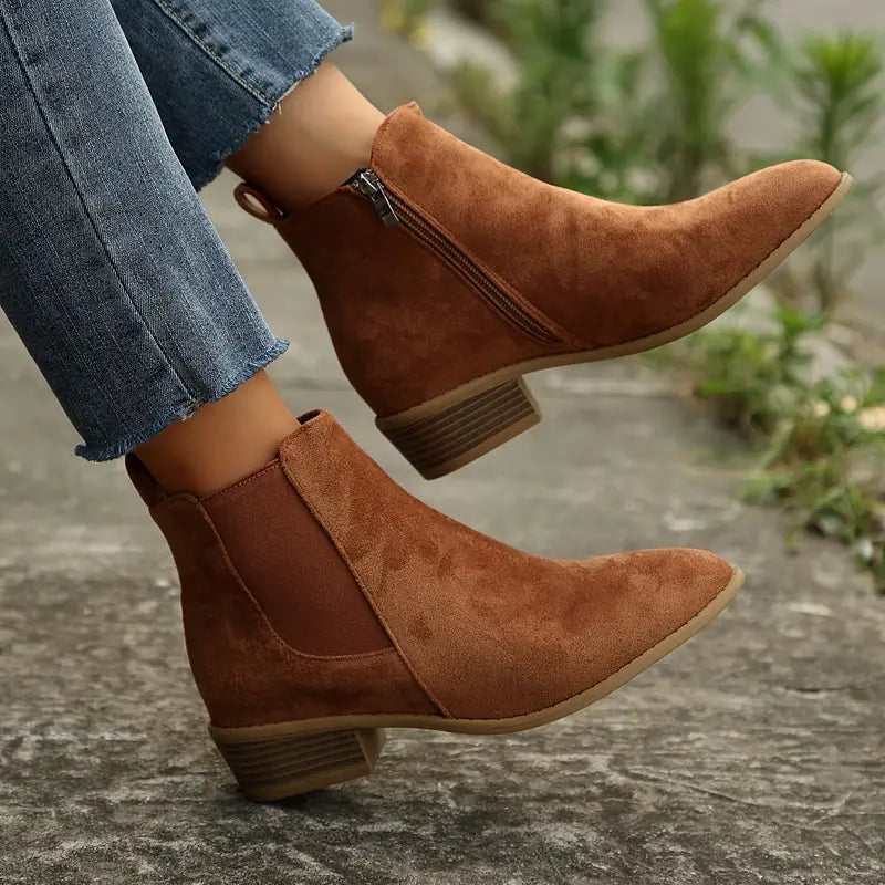 Women's Mid-Height Block Heel Western Boots
