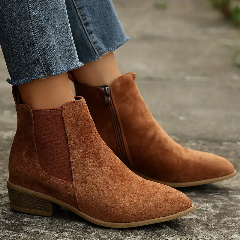 Women's Mid-Height Block Heel Western Boots