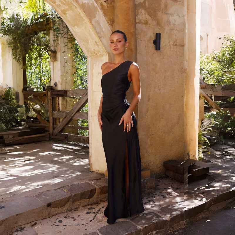 Women's Midi Dress with Cut-Out Back for Summer