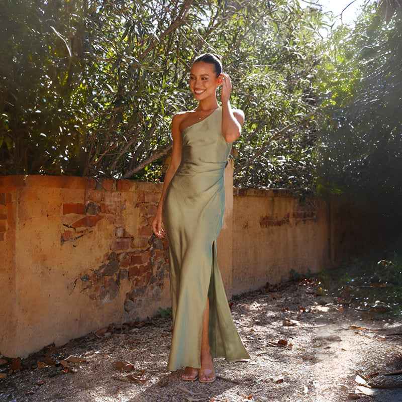 Women's Midi Dress with Cut-Out Back for Summer