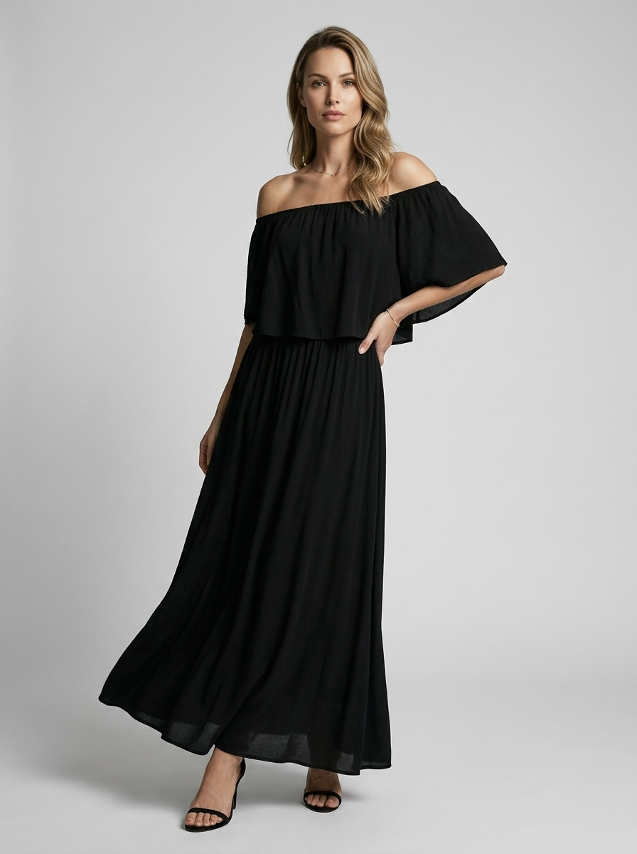 Women's Off-Shoulder Maxi Dress
