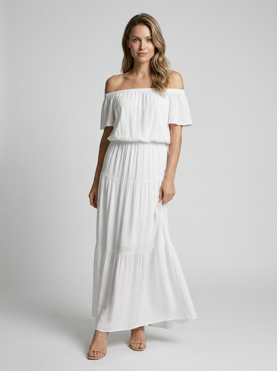 Women's Off-Shoulder Maxi Dress