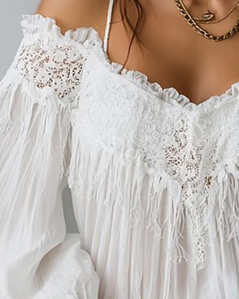 Women's Off the Shoulder Puff Sleeve Blouse
