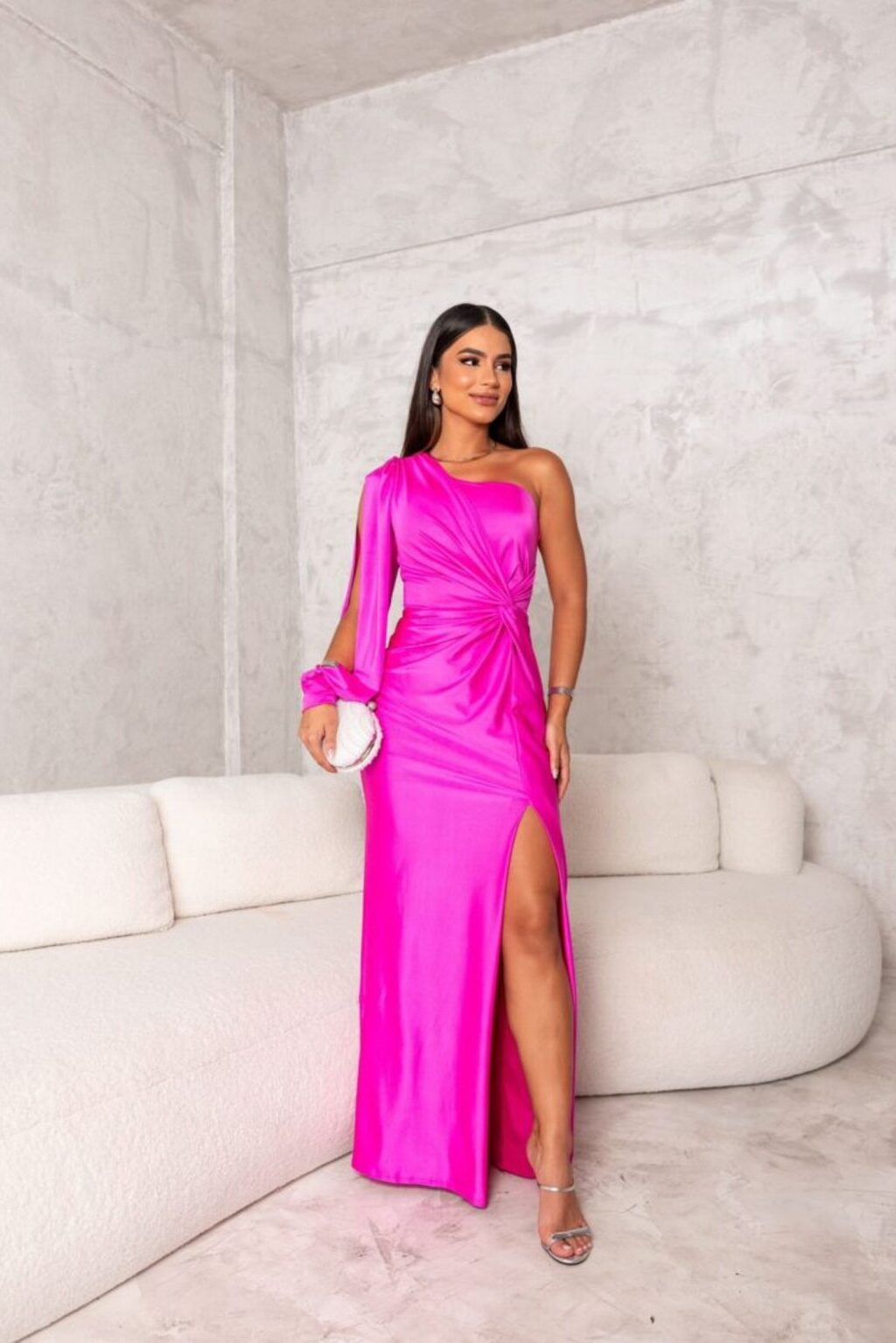 Women's One-Shoulder Formal Maxi Dress
