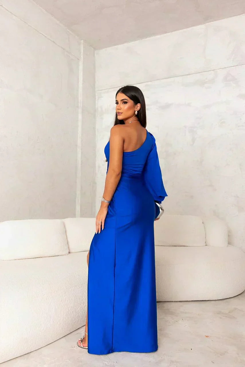 Women's One-Shoulder Formal Maxi Dress