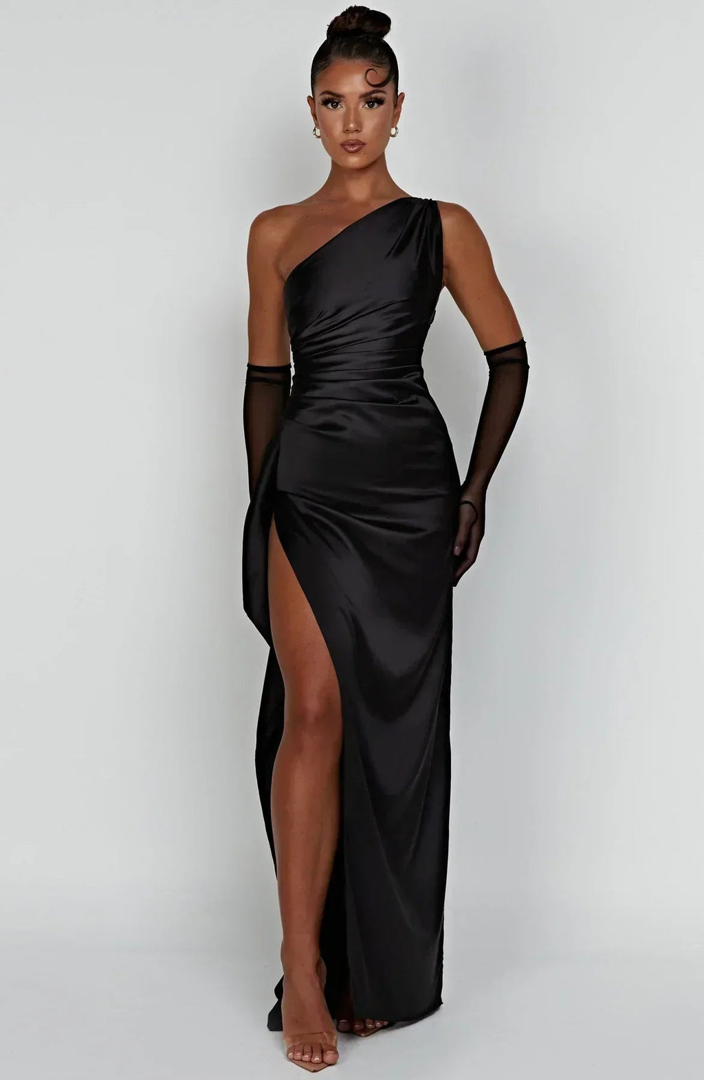 Women's One Shoulder Split Cocktail Dress