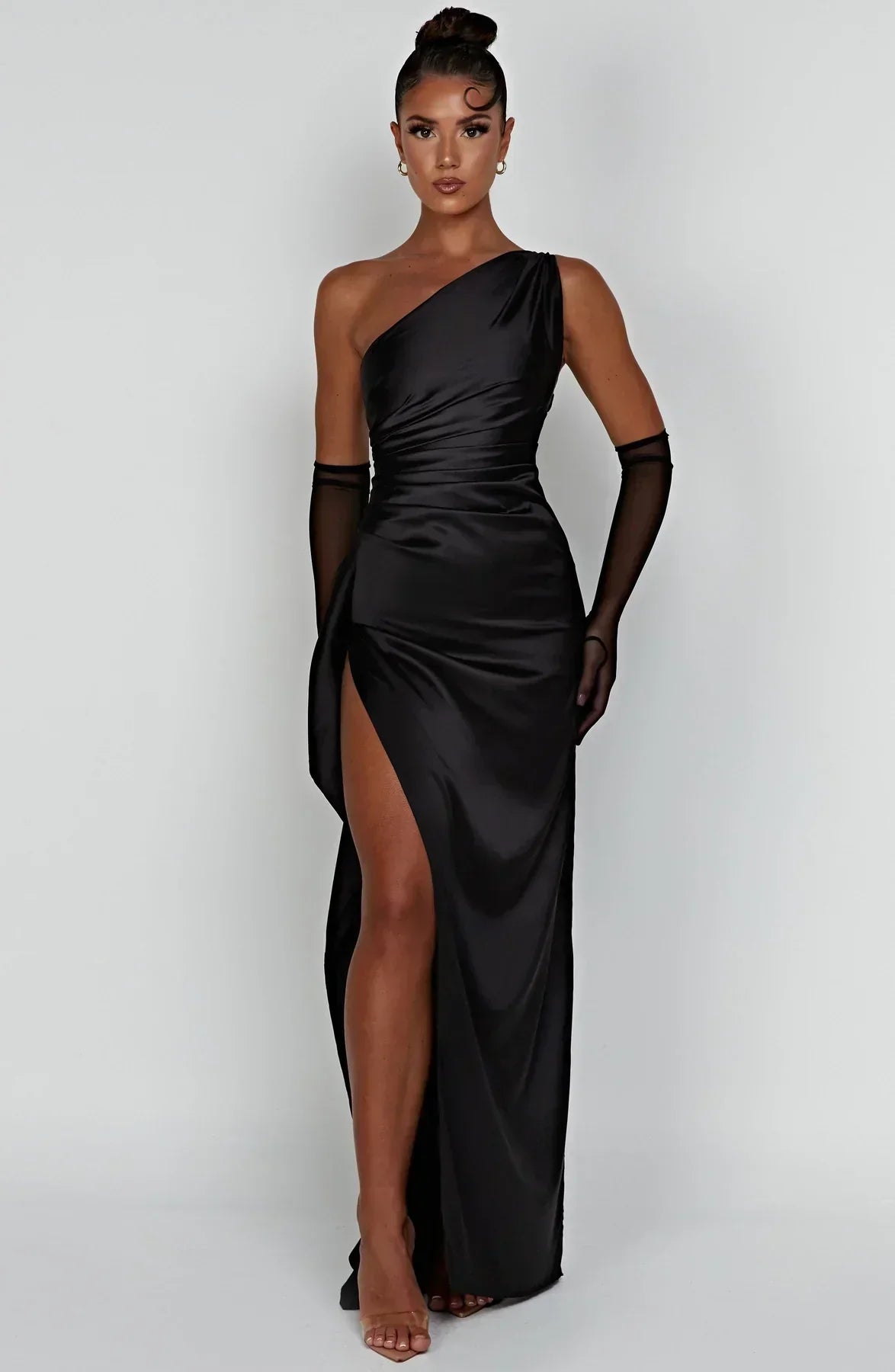 Women's One Shoulder Split Cocktail Dress
