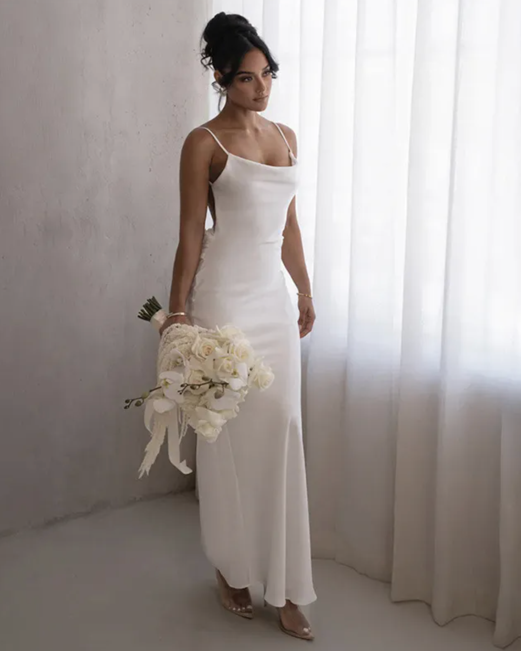 Women's Open Back Maxi Dress for Formal Events