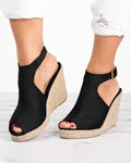 Women's Open Toe Wedge Heel Sandals