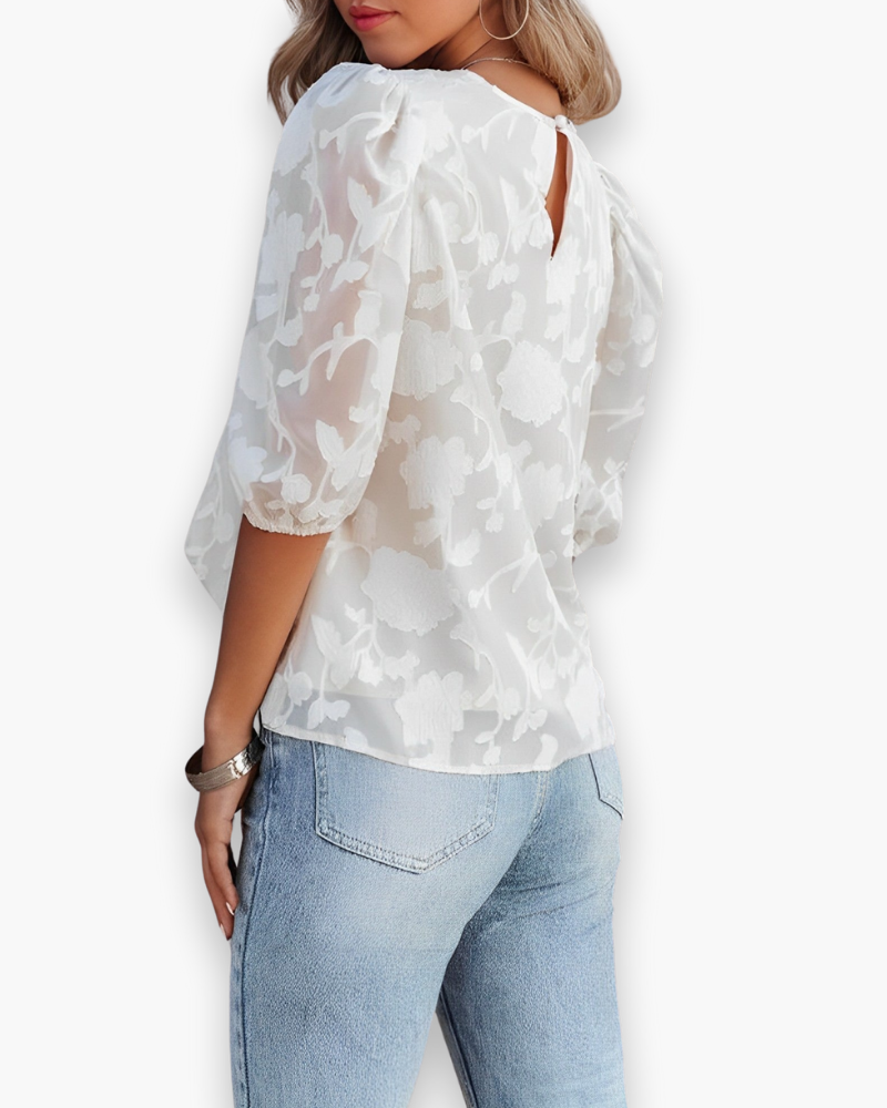 Women's Puff Sleeve Elegant Top