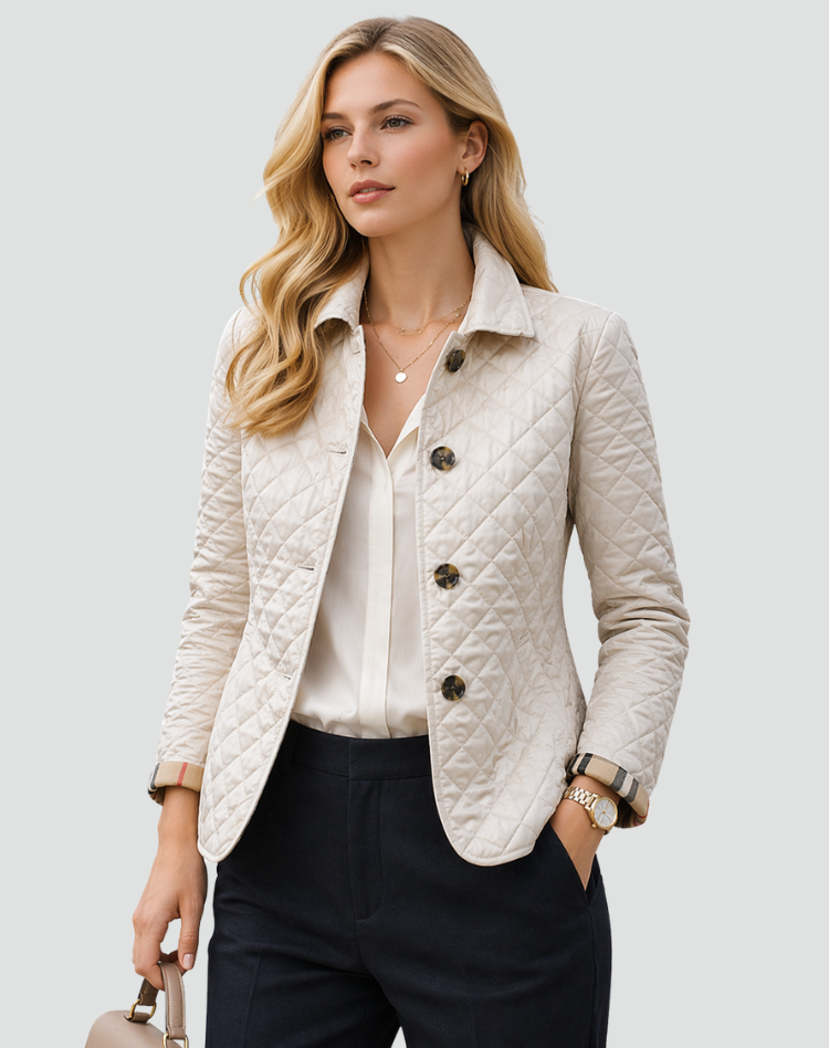 Women's Quilted Jacket with Collar