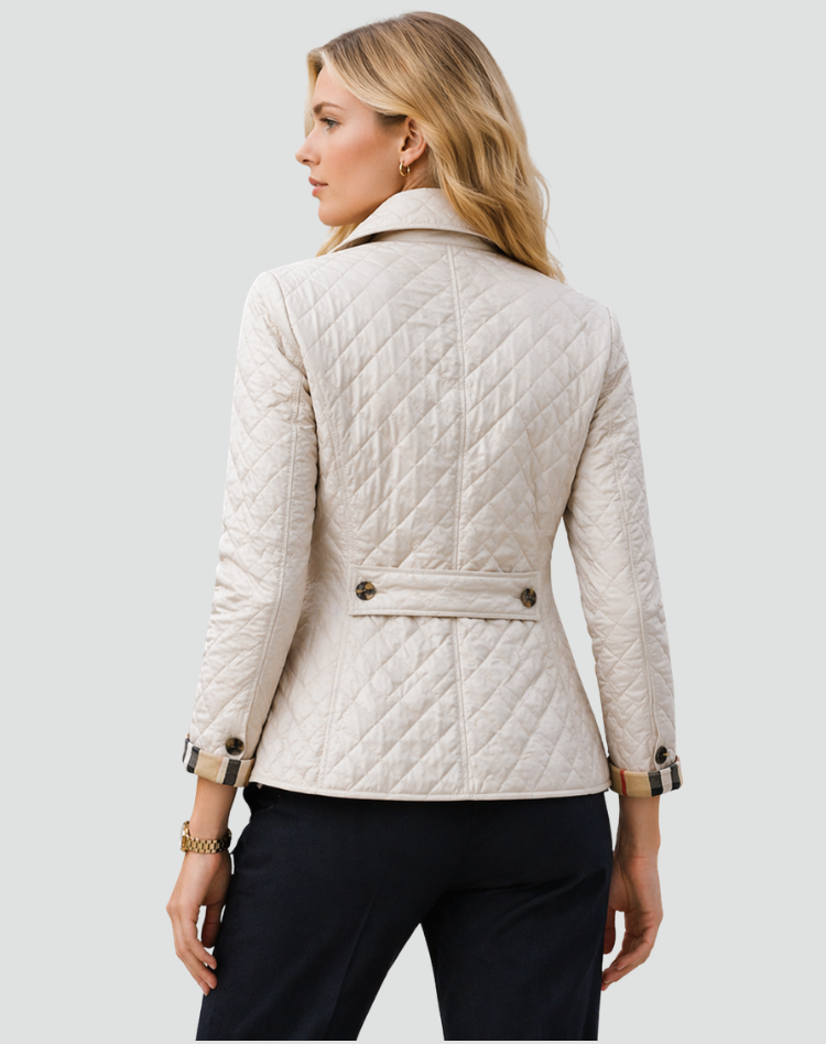 Women's Quilted Jacket with Collar