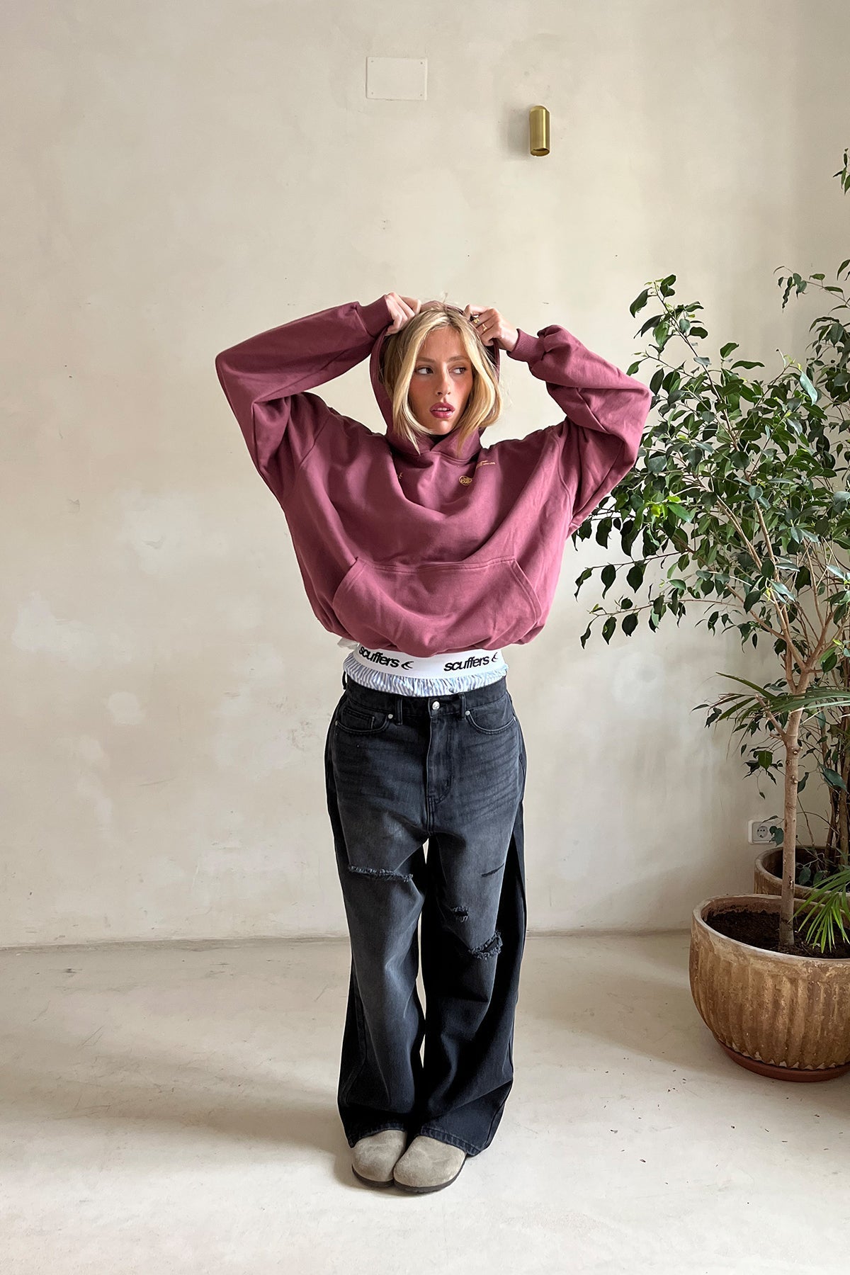 Women's Relaxed Fit Statement Hoodie