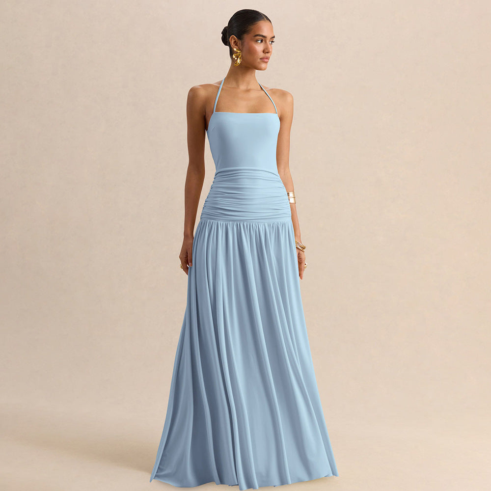 Women's Ruched Formal Maxi Dress