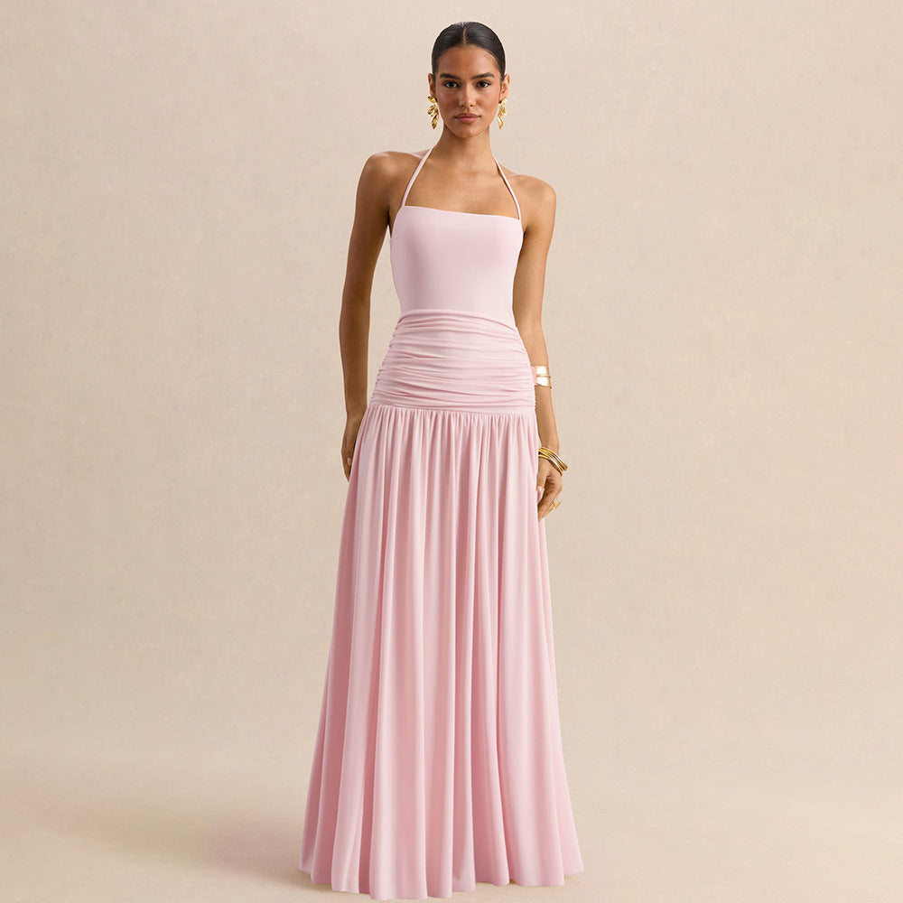 Women's Ruched Formal Maxi Dress