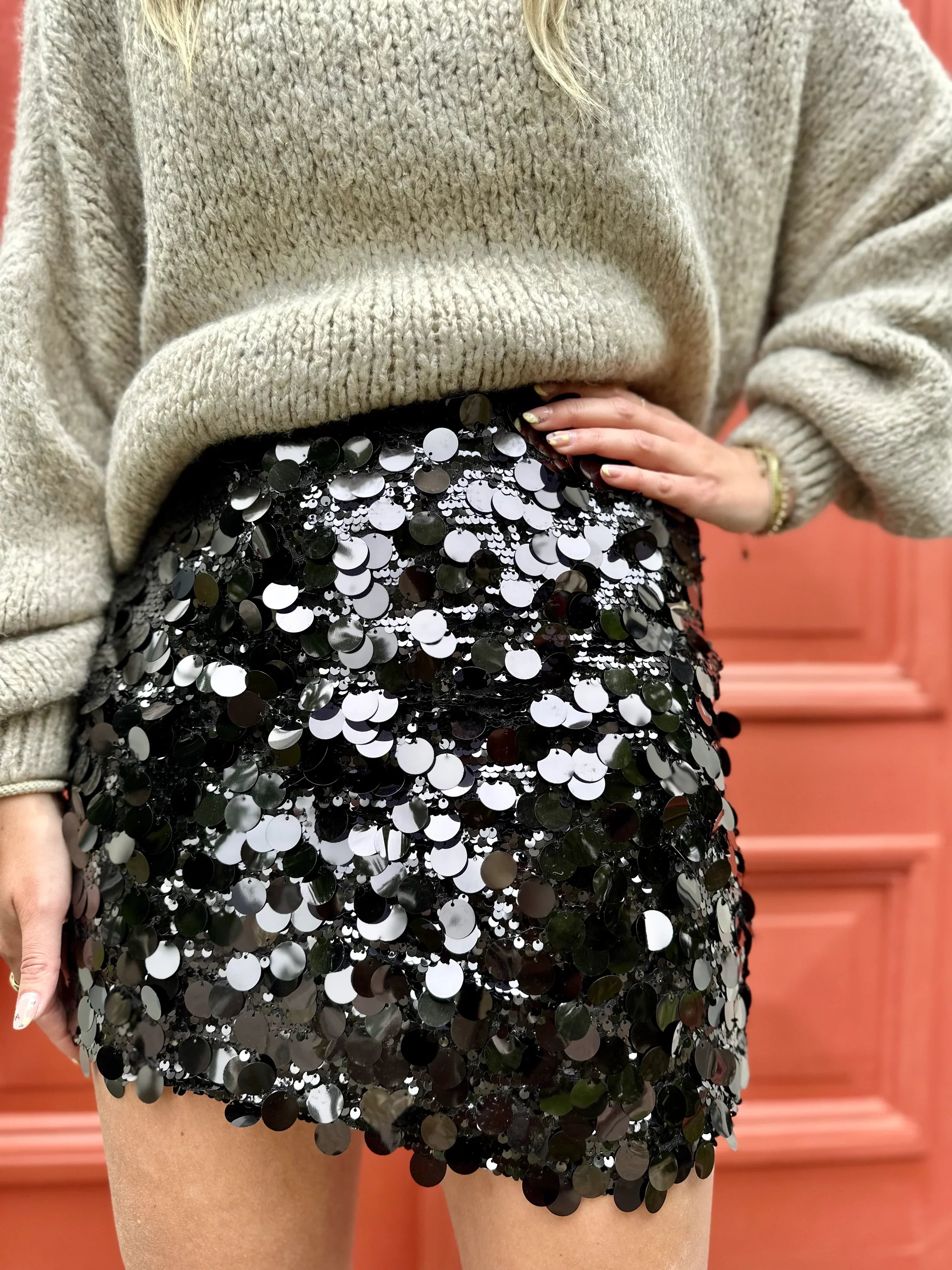 Women's Sequin Mini Skirt