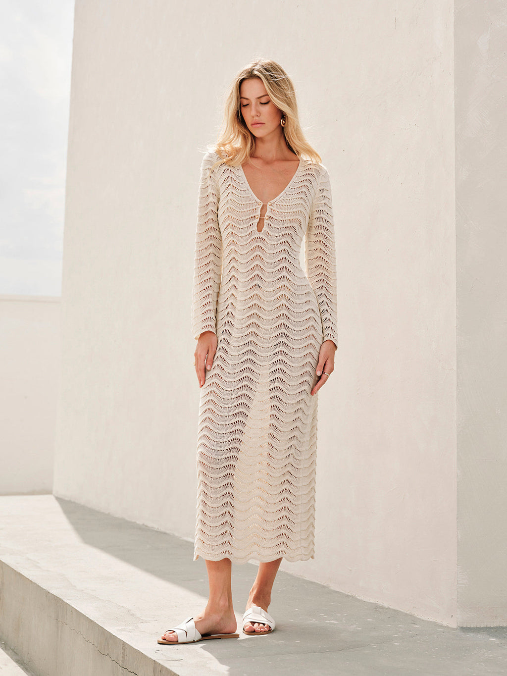 Women's Sheer Maxi Beach Dress for Summer
