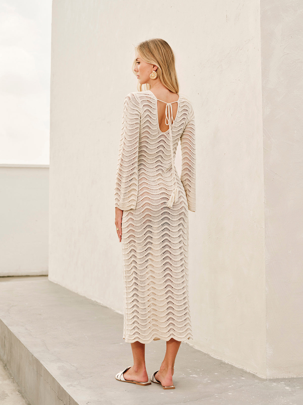 Women's Sheer Maxi Beach Dress for Summer