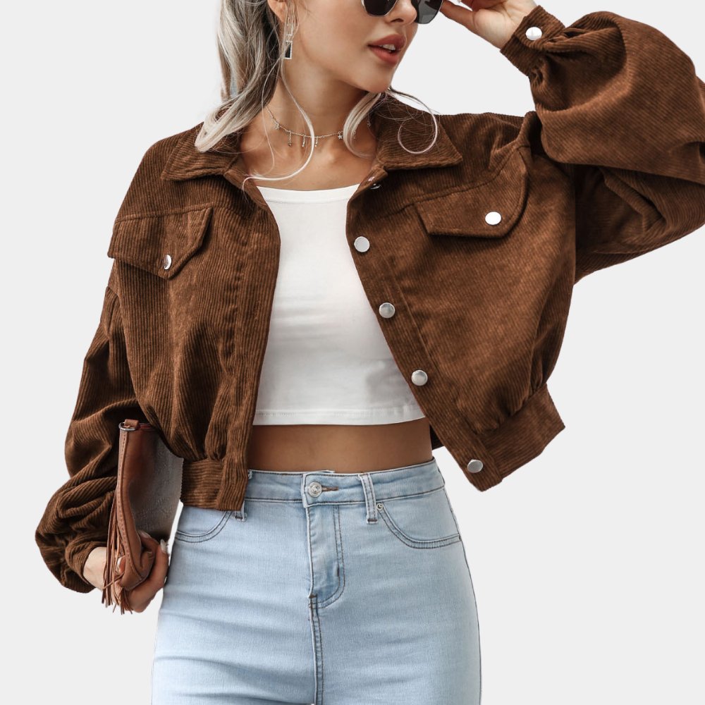Women's Short Ribbed Jacket
