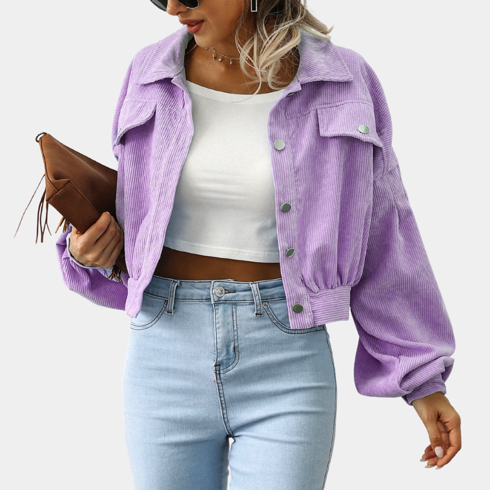 Women's Short Ribbed Jacket