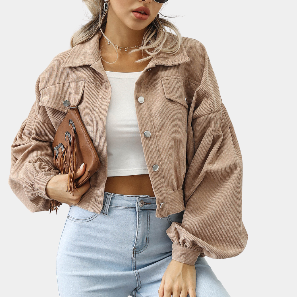 Women's Short Ribbed Jacket
