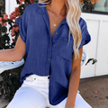 Women's Short Sleeve Denim Shirt