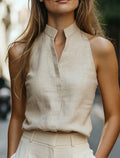 Women's Sleeveless Relaxed Fit Blouse