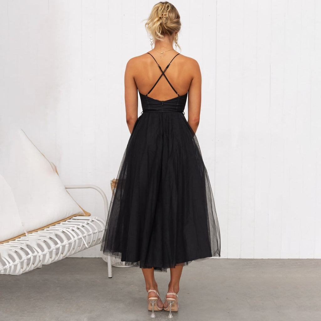 Women's Strapless Corset Maxi Dress