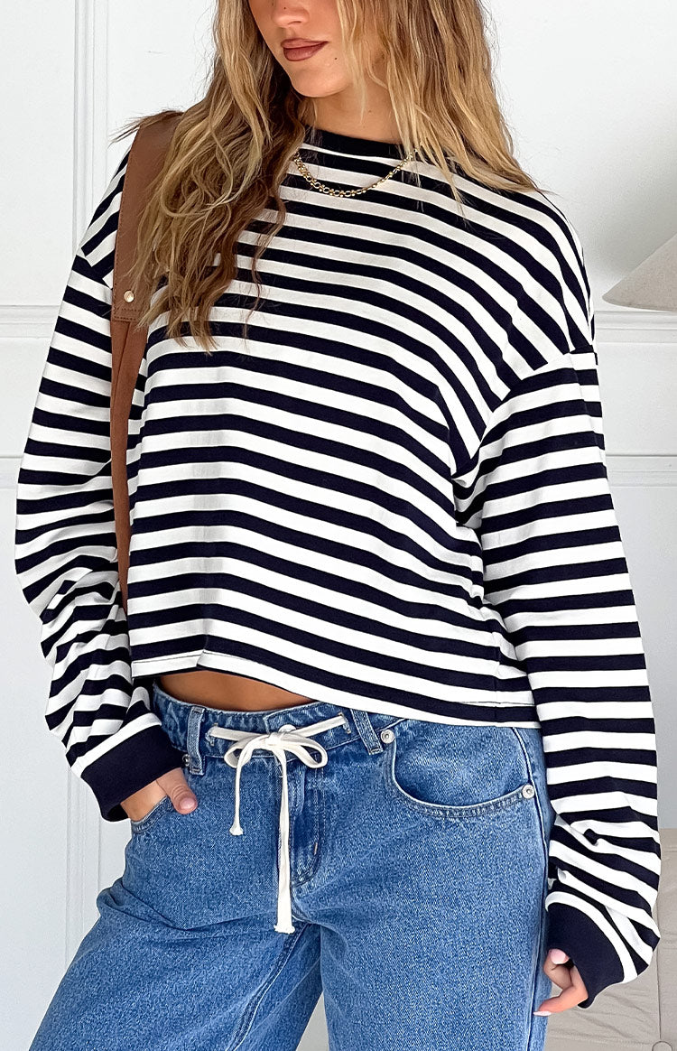 Women's Striped Long Sleeve Shirt