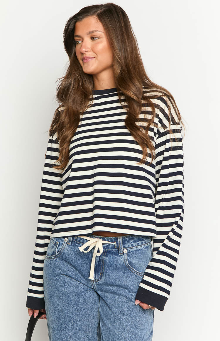 Women's Striped Long Sleeve Shirt