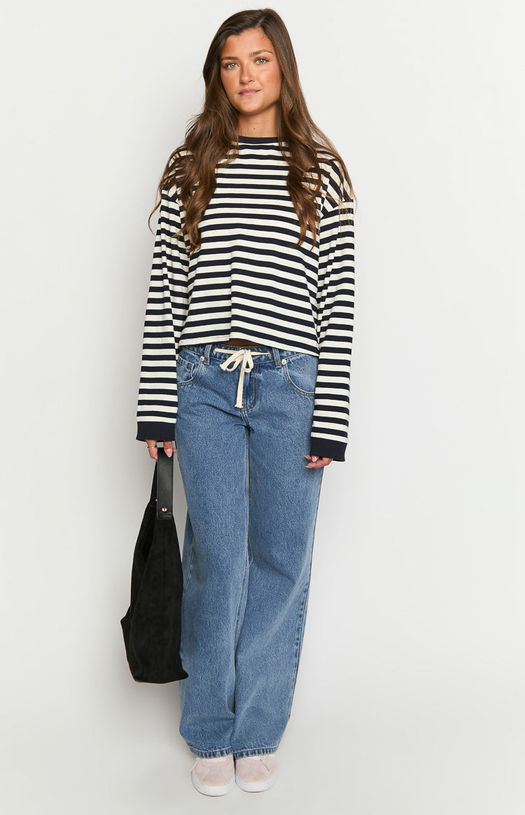 Women's Striped Long Sleeve Shirt