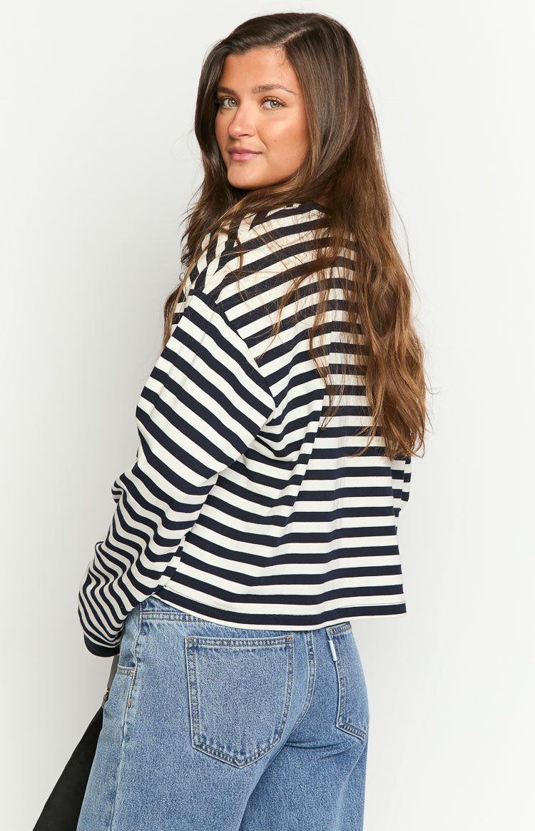 Women's Striped Long Sleeve Shirt